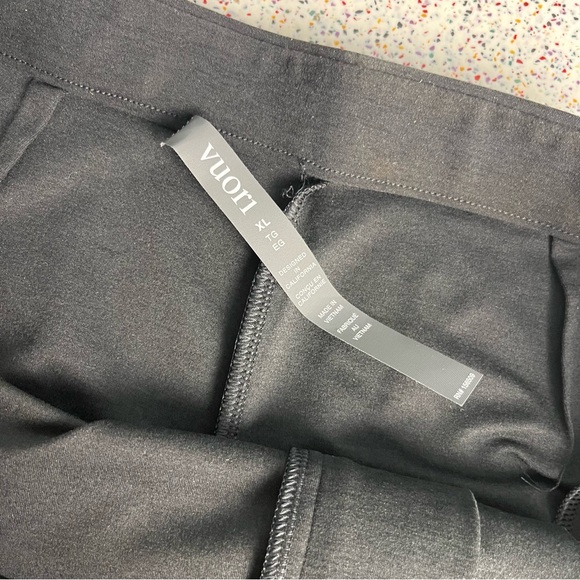 Vuori Women's Elevation Trouser Black Heather Wide Leg High Rise Pants Size XL - Picture 6 of 9